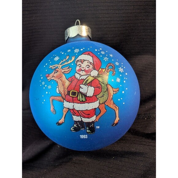 Lot of 17 Campbell's Soup Kids Christmas Ornaments 1980 - 1999 Round 3" dia - Picture 13 of 16